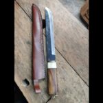 Sax mit Lederscheide 42.5cm