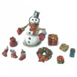 Schneemann und Geschenke