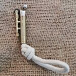 Feuerzeug mit Lunte Messingoptik