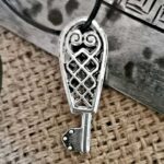 Wikinger Schluessel Bronze versilbert