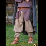 Fischgrat Hosen Braun