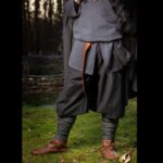 Fischgrat Hosen Schwarz