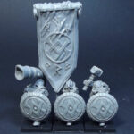 Zwergen Standarte 3Figuren